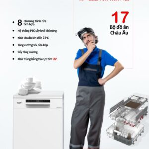 MÁY RỬA CHÉN KAFF KF-SBL775W New Plus